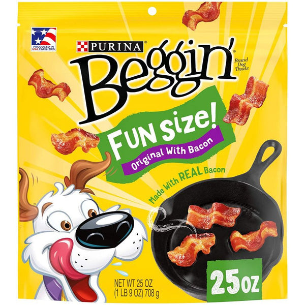 Purina Beggin' Strips Bacon Flavor Fun Size, 25 oz-Dog-Purina-PetPhenom