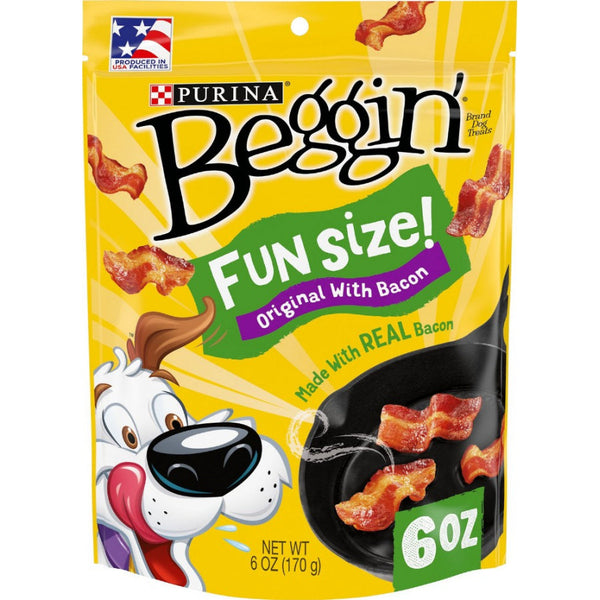 Purina Beggin' Strips Bacon Flavor Fun Size, 6 oz-Dog-Purina-PetPhenom