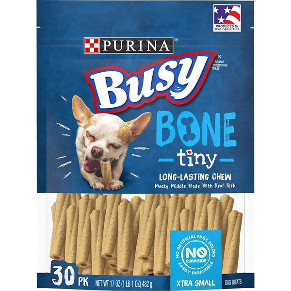 Purina Busy Bone Real Meat Dog Treats Tiny, 17 oz-Dog-Purina-PetPhenom