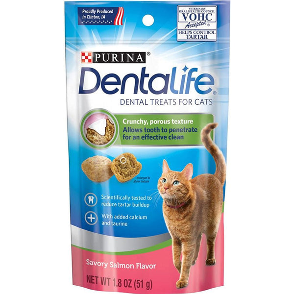 Purina DentaLife Dental Treats for Cats Salmon, 1.8 oz-Cat-Purina-PetPhenom