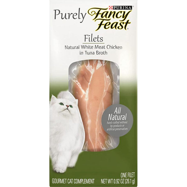 Purina Fancy Feast Purely Natural Filets Chicken with Tuna Broth, 0.92 oz-Cat-Purina-PetPhenom