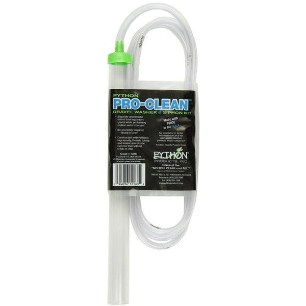 Python Pro-Clean Gravel Washer & Siphon Kit, Small - Aquariums 10-20 Gallons - (12"L x 1"D)-Fish-Python Products-PetPhenom