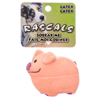 Rascals Latex Pig Dog Toy - Pink, 2.75" Long-Dog-Coastal Pet Products-PetPhenom