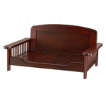 Richell Elegant Wooden Pet Bed Dark Brown 35.4" x 24.4" x 16.9"-Dog-Richell-PetPhenom