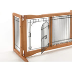 Richell Pet Sitter Freestanding Pet Gate Plus Autumn Matte 38.2"-59.8" x 18.5" x 20.9"-Dog-Richell-PetPhenom