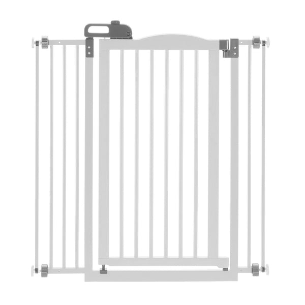 Richell Tall One-Touch Pressure Mounted Pet Gate II White 32.1" - 36.4" x 2" x 38.4"-Dog-Richell-PetPhenom