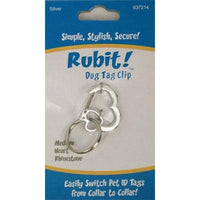 Rubit! LLC Heart Shaped Rhinestone Collar Clips - Pink - Medium-Dog-Rubit! LLC-PetPhenom