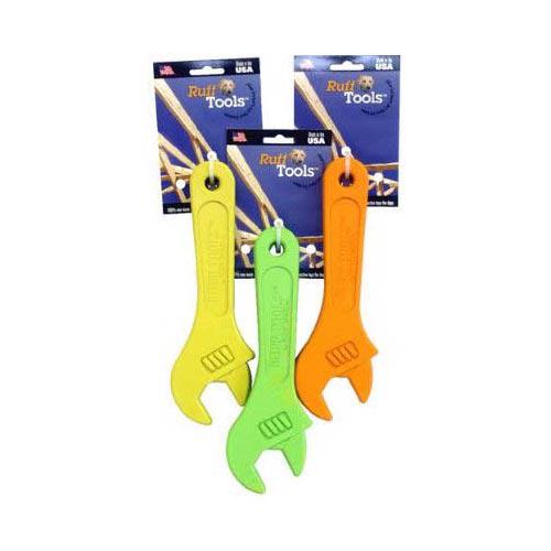 Ruff Dawg Ruff Tools Wrench Dog Toy Assorted Colors 9" x 3.5" x 1"-Dog-Ruff Dawg-PetPhenom
