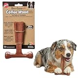 SPOT Bam-Bones Plus Coffee Wood T-Bone Dog Chew Toy, Beef Flavor, 6"