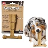 SPOT Bam-Bones Plus Coffee Wood T-Bone Dog Chew Toy, Chicken Flavor, 6"