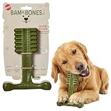 SPOT Bam-Bones Plus Toothbrush Dental Chew with Mint & Baking Soda, T-Bone, 7"