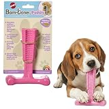 SPOT Bam-Bones Puppy T-Bone Dog Chew Toy, Chicken Flavor, 6"