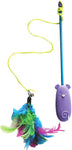 SPOT Dolphin Laser Wand - 2-in-1 Feather Teaser and Laser Pointer Cat Toy