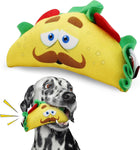 SPOT Fun Food Taco Plush Dog Toy with Squeaker - 6 Inch