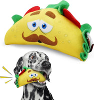 SPOT Fun Food Taco Plush Dog Toy with Squeaker - 6 Inch