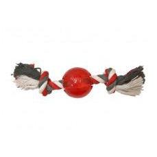 SPOT Play Strong Ball with Rope 3.25In-Dog-Ethical Pet Products-PetPhenom
