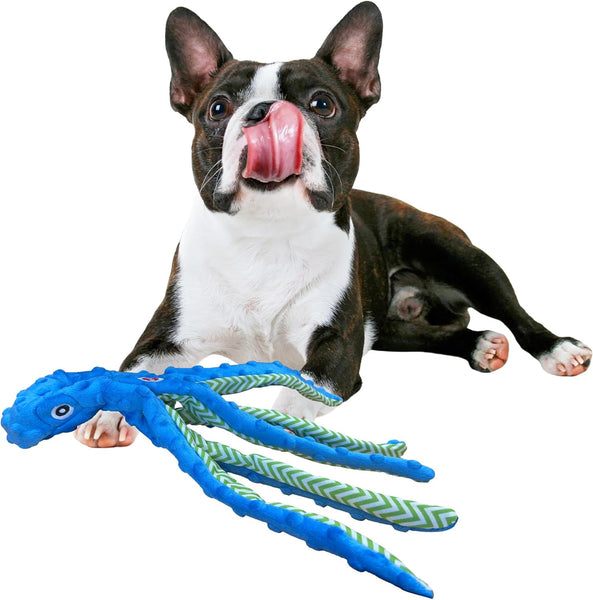  SPOT Skinneeez Extreme Octopus Dog Toy – 16” Stuffing-Free Plush Toy