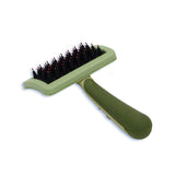 Safari Nylon Coated Tip Dog Brush for Shorthaired Breeds Green 6.75" x 4" x 1"-Dog-Safari-PetPhenom