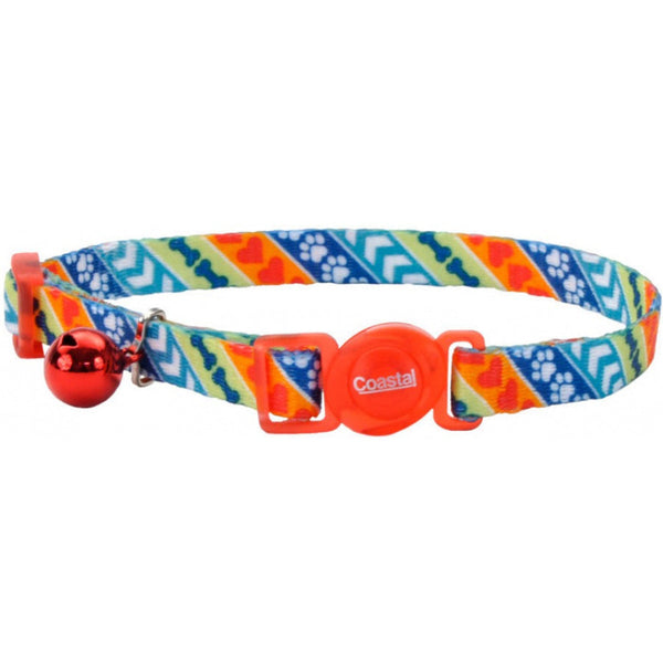 Safe Cat Fashion Adjustable Breakaway Collar Resolve, Fits Necks 8"-12" - (3/8" Wide)-Cat-Coastal Pet Products-PetPhenom