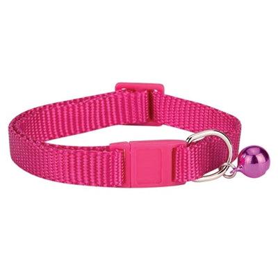 Savvy Tabby Nylon Cat Collar -Raspberry Sorbet (Pink)-Cat-Savvy Tabby-PetPhenom
