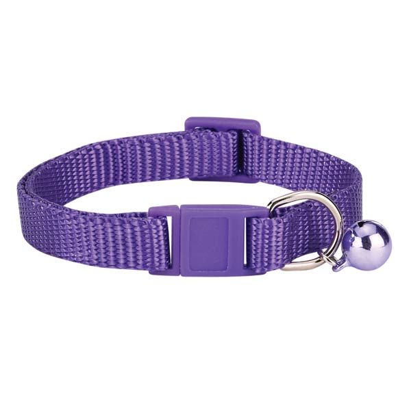 Savvy Tabby Nylon Cat Collar - Ultra Violet (Purple)-Cat-Savvy Tabby-PetPhenom
