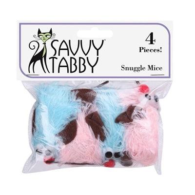 Savvy Tabby Snuggle Mice, 4 pk-Cat-Savvy Tabby-PetPhenom