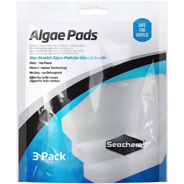 Seachem Non-Scratch Algae Pads for Glass and Acrylic 25mm Thick, 3 count-Fish-Seachem-PetPhenom