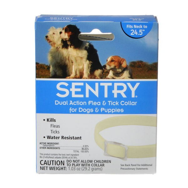 Sentry Dual Action Flea & Tick Collar for Dogs, 1 Collar - (Necks up to 23")-Dog-Sentry-PetPhenom