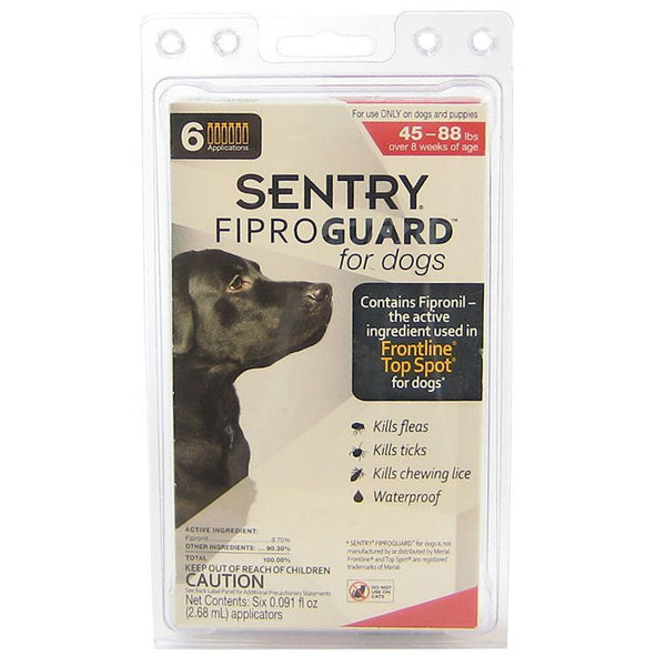 Sentry FiproGuard for Dogs, Dogs 45-88 lbs (6 Doses)-Dog-Sentry-PetPhenom