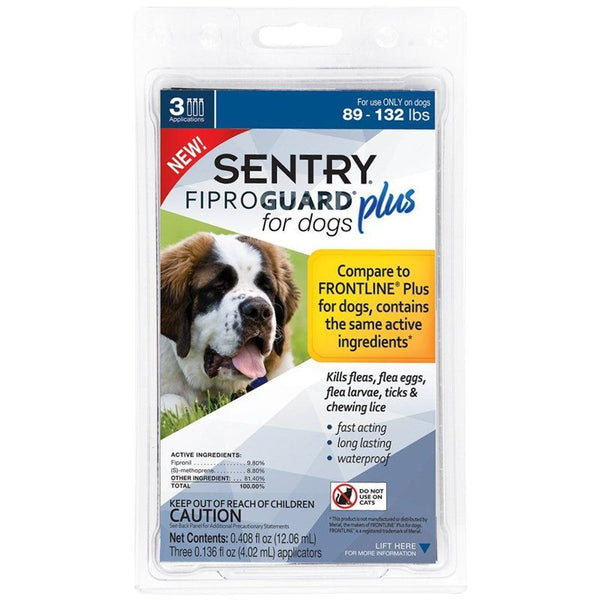 Sentry Fiproguard Plus IGR for Dogs & Puppies, X-Large - 3 Applications - (Dogs 89-132 lbs)-Dog-Sentry-PetPhenom