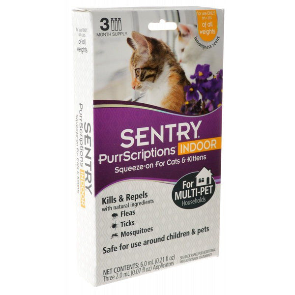 Sentry PurrScriptions Indoor Squeeze-On for Cats & Kittens, 3 Count-Cat-Sentry-PetPhenom