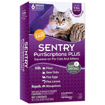 Sentry PurrScriptions Plus Flea & Tick Control for Cats & Kittens, Cats Over 5 lbs - 6 Month Supply-Cat-Sentry-PetPhenom