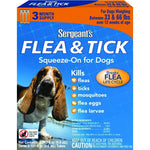 Sergeants Flea and Tick Squeeze-On Dog 33-66lb, 3 count-Dog-Sergeants-PetPhenom