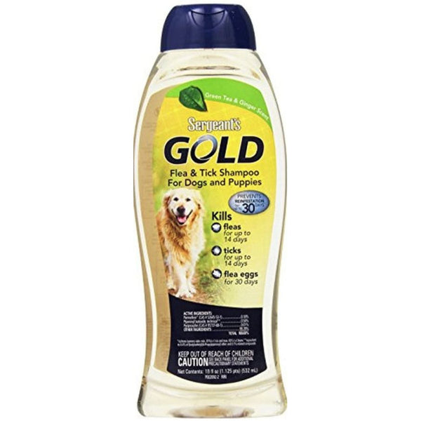 Sergeants Gold Flea and Tick Shampoo for Dogs and Puppies, 18 oz-Dog-Sergeants-PetPhenom