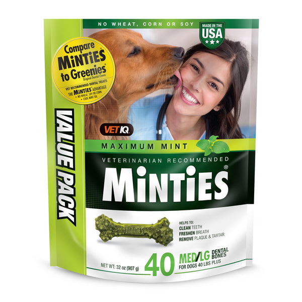 Sergeants Minties Dental Treats for Dogs Medium Large, 40 count-Dog-Sergeants-PetPhenom
