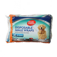 Simple Solution Disposable Male Wraps - Large, 12 Count-Dog-Simple Solution-PetPhenom