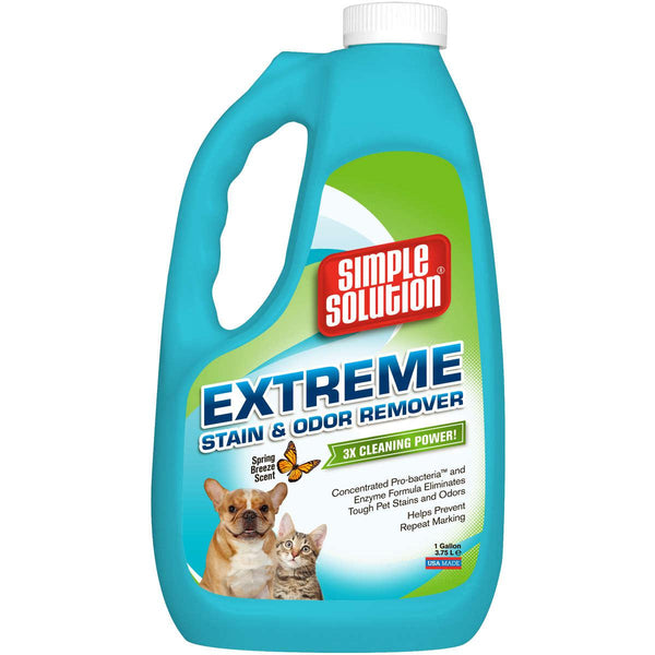 Simple Solution Extreme Spring Breeze Stain and Odor Remover 1 Gallon 5.42" x 7.09" x 11.88"-Dog-Simple Solution-PetPhenom