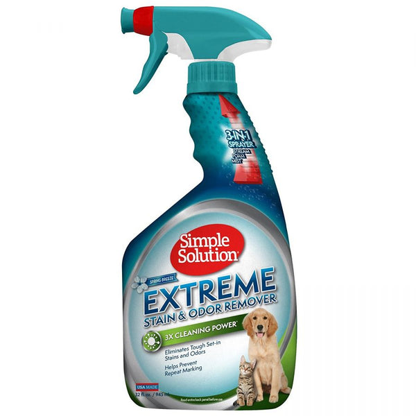 Simple Solution Extreme Stain & Odor Remover - Spring Breeze, 32 oz-Dog-Simple Solution-PetPhenom