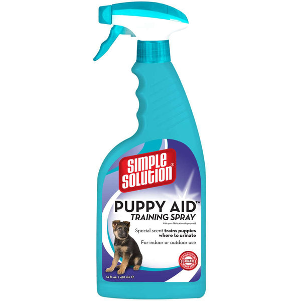 Simple Solution Puppy Aid Training Spray 16oz 1.7" x 3.9" x 11"-Dog-Simple Solution-PetPhenom