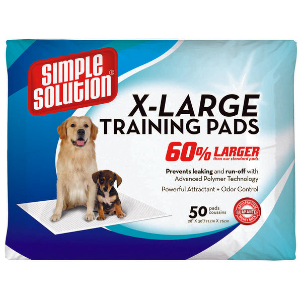 Simple Solution Training Pads 50 count Extra Large 28" x 30" x 0.1"-Dog-Simple Solution-PetPhenom