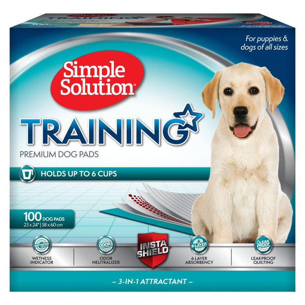 Simple Solution Training Premium Dog Pads, 24" Long x 23" Wide (100 Pack)-Dog-Simple Solution-PetPhenom