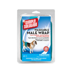 Simple Solution Washable Male Dog Wrap Medium Teal-Dog-Simple Solution-PetPhenom