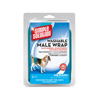 Simple Solution Washable Male Dog Wrap Medium Teal-Dog-Simple Solution-PetPhenom