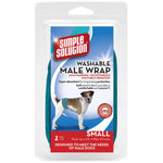Simple Solution Washable Male Dog Wrap Small Teal-Dog-Simple Solution-PetPhenom