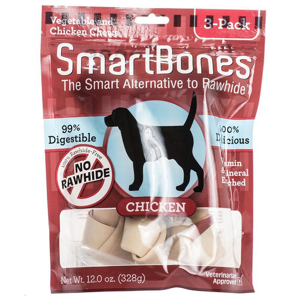 SmartBones Chicken & Vegetable Dog Chews, Large - 6.5" Long - Dogs over 40 Lbs (3 Pack)-Dog-Smartbones-PetPhenom