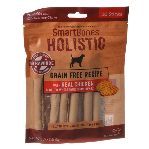 SmartBones Holistic Stick Chews - Chicken, 10 Pack - (5" Sticks)-Dog-Smartbones-PetPhenom