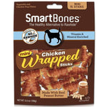 SmartBones Mini Chicken Wrapped Peanut Butter Sicks Rawhide Free Dog Chew, 15 count-Dog-Smartbones-PetPhenom