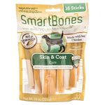 SmartBones Skin & Coat Care Treat Sticks for Dogs - Chicken, 16 Pack - (3.75" Sticks)-Dog-Smartbones-PetPhenom