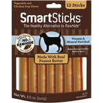 SmartBones SmartSticks Peanut Butter Flavor, 12 count-Dog-Smartbones-PetPhenom