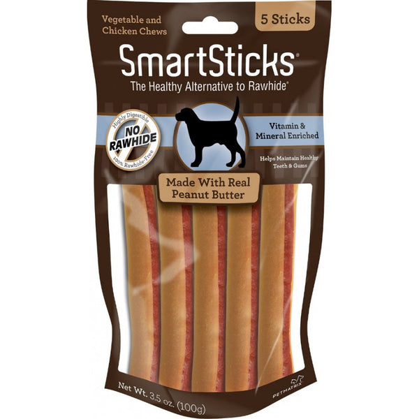 SmartBones SmartSticks - Peanut Butter Flavor, 5 Sticks-Dog-Smartbones-PetPhenom